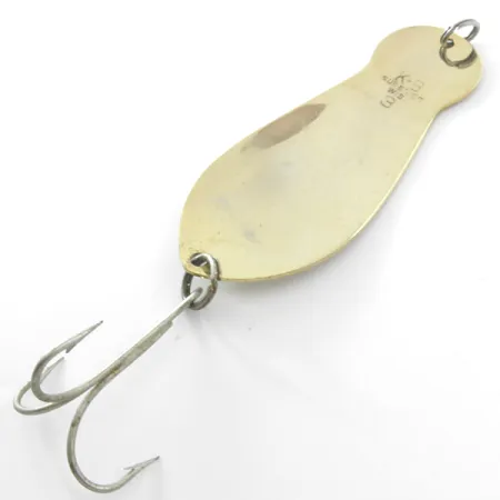 Vintage K-B Bait K-B Spoon 3, 1oz Gold fishing spoon #3822