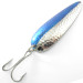 Vintage  Eppinger Dardevle, 1oz Hammered Nickel / Blue fishing spoon #3823