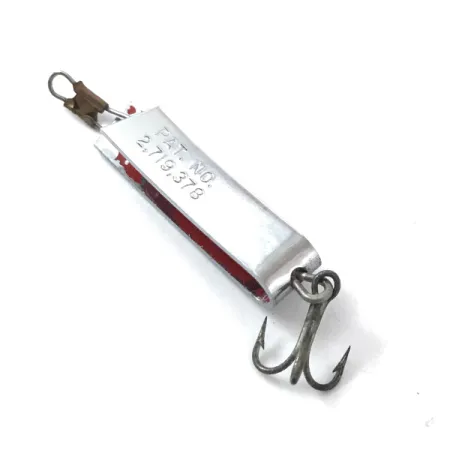 Vintage South Bend Super-Duper 501, 3/32oz Nickel fishing spoon #3829