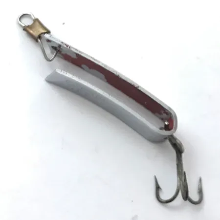 Vintage South Bend Super-Duper 501, 3/32oz Nickel fishing spoon #3829