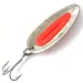 Vintage   Blue Fox Pixee , 1/2oz Hammered Nickel / Orange fishing spoon #3834