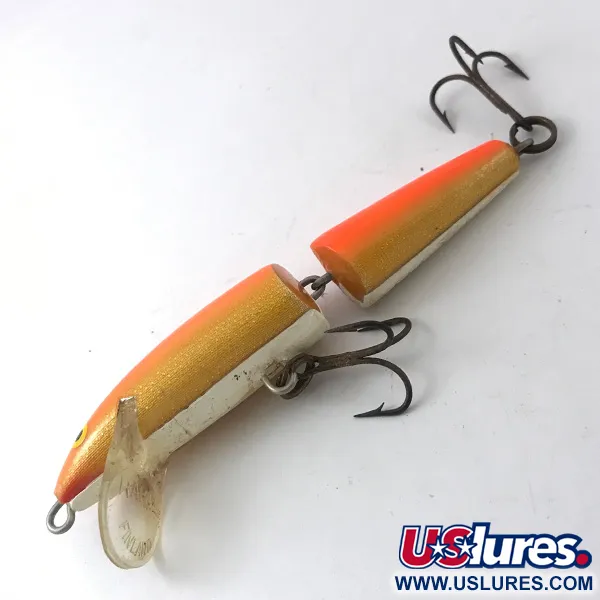 Vintage RAPALA Rapala Jointed J -9, 3/16oz Orange #3837