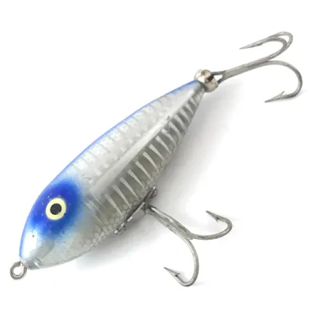 Vintage Heddon Baby Zara, 1/3oz Light Blue fishing lure #3839