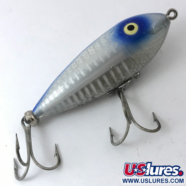 Vintage   Heddon Baby Zara, 1/3oz Light Blue fishing lure #3839