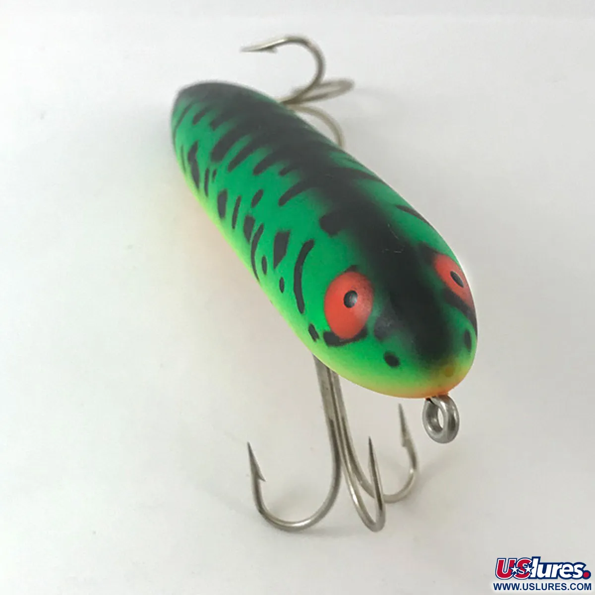 Vintage Heddon Zara Spook, 3/5oz Fire Tiger fishing lure #3840