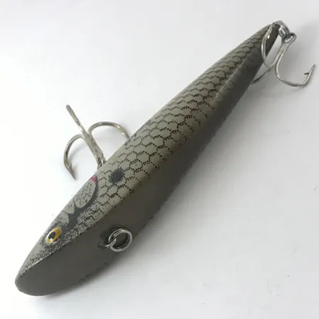 Vintage Cotton Cordell Cordell Ratt'l Spot Minnow, 2/3oz Gray Pearl fishing lure #3841