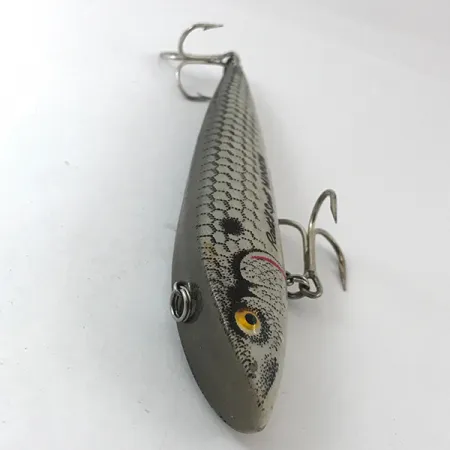 Vintage Cotton Cordell Cordell Ratt'l Spot Minnow, 2/3oz Gray Pearl fishing lure #3841