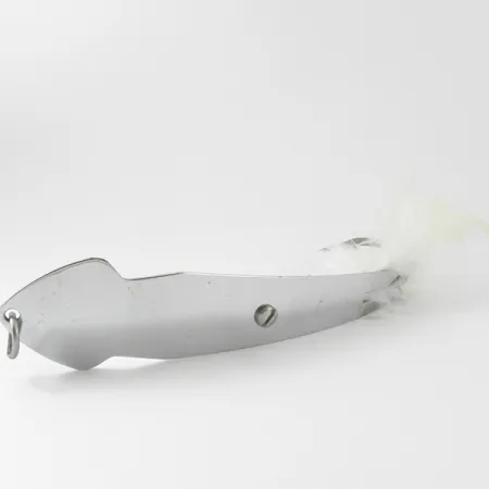 Vintage Tony Accetta Pet Spoon 18, 1 1/3oz Nickel fishing spoon #3847