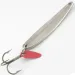 Vintage   Bay de Noc Swedish pimple, 1/4oz Nickel / Golden Hologram fishing spoon #3868