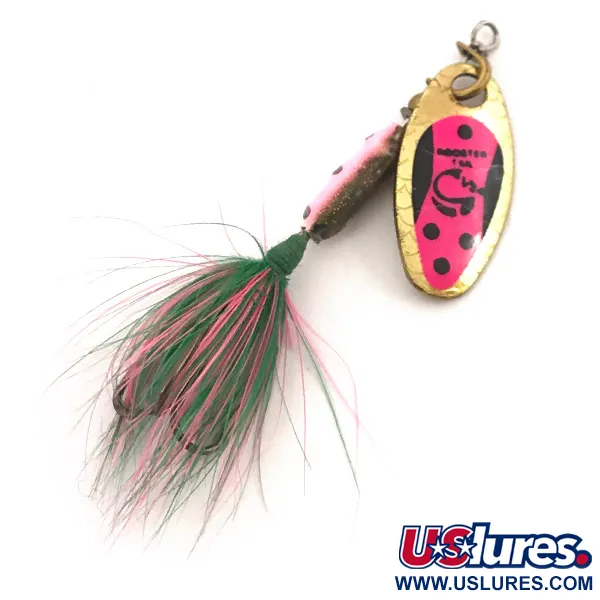 Vintage  Yakima Bait Worden’s Original Rooster Tail, 1/16oz Rainbow Trout spinning lure #3876