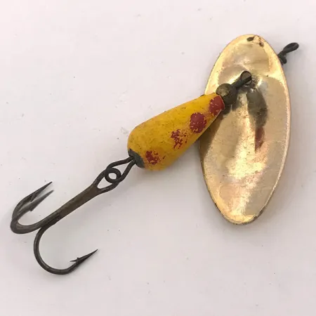Vintage Panther Martin 6, 3/16oz Yellow / Red spinning lure #3887
