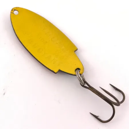 Vintage Thomas Buoyant, 1/4oz Black / Yellow fishing spoon #3893