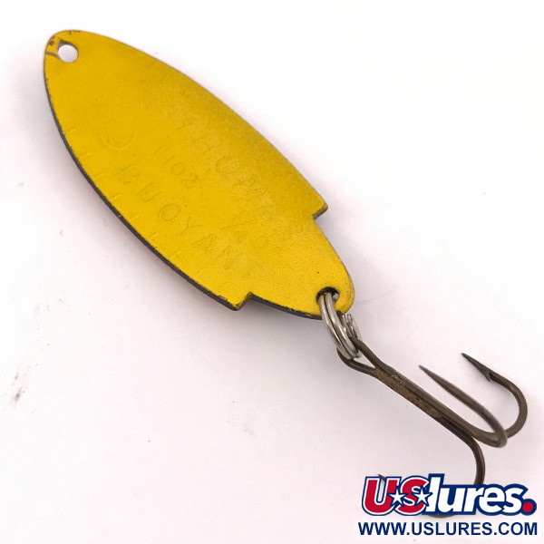 Vintage   Thomas Buoyant, 1/4oz Black / Yellow fishing spoon #3893