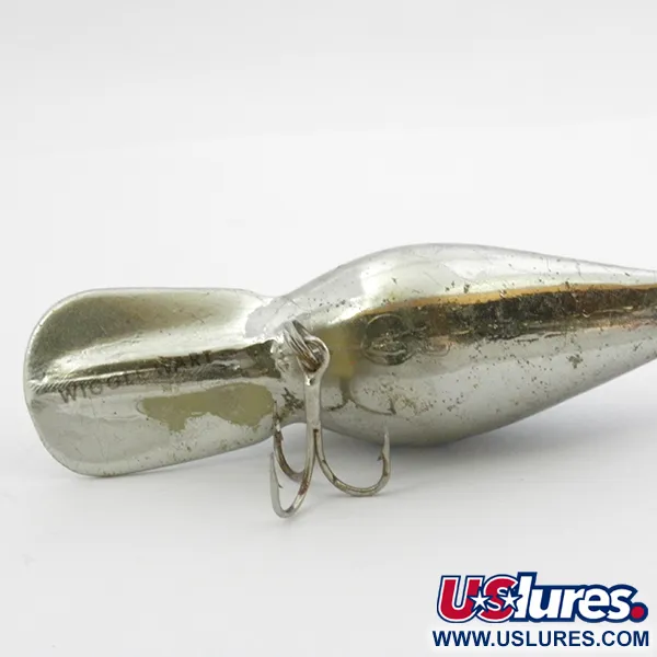 Vintage Storm Wiggle Wart, 2/5oz Light Blue Silver fishing lure #3897
