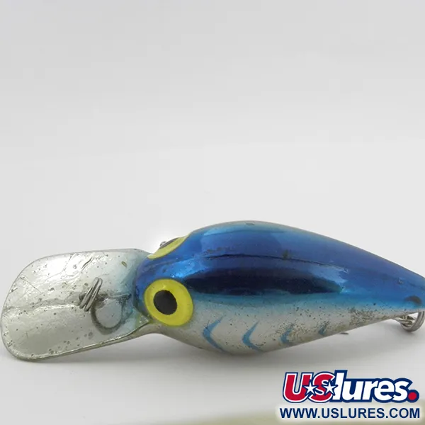 Vintage Storm Wiggle Wart, 2/5oz Light Blue Silver fishing lure #3897