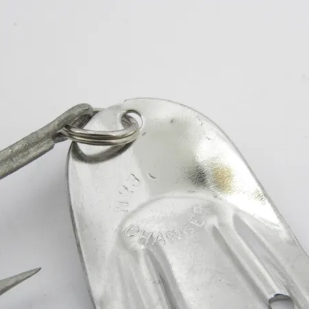 Vintage Lake Products Charger №3, 2/5oz Nickel fishing spoon #3902