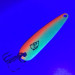  Eppinger Dardevle Chuck-Lett 3400 UV Glow, 3/16oz White / Red UV GLOW fishing spoon #4784