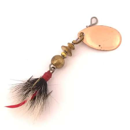 Vintage Mepps Aglia 0 dressed (squirrel tail), 3/32oz Copper spinning lure #3907