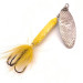 Vintage  Yakima Bait Worden’s Original Rooster Tail 5, 2/5oz Silver / Yellow spinning lure #3908