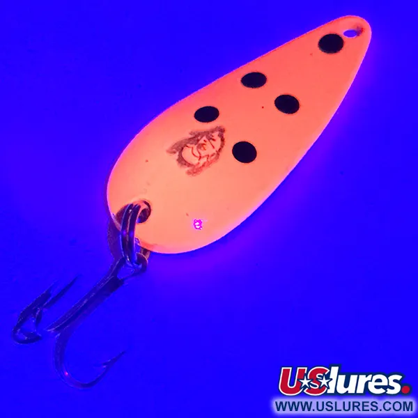  Eppinger Dardevle Spinnie, 1/3oz UV Glow in UV light, Fluorescent fishing spoon #3918