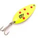  Eppinger Dardevle Devle Dog 5200, 1/4oz Fluorescent Yellow UV Glow in UV light, Fluorescent fishing spoon #3940