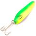  Eppinger Dardevle Cop-E-Cat 7300, 1/3oz Chartreuse / Nickel UV Glow in UV light, Fluorescent fishing spoon #3941