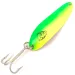  Eppinger Dardevle Cop-E-Cat 7300, 1/3oz Chartreuse / Nickel UV Glow in UV light, Fluorescent fishing spoon #3941