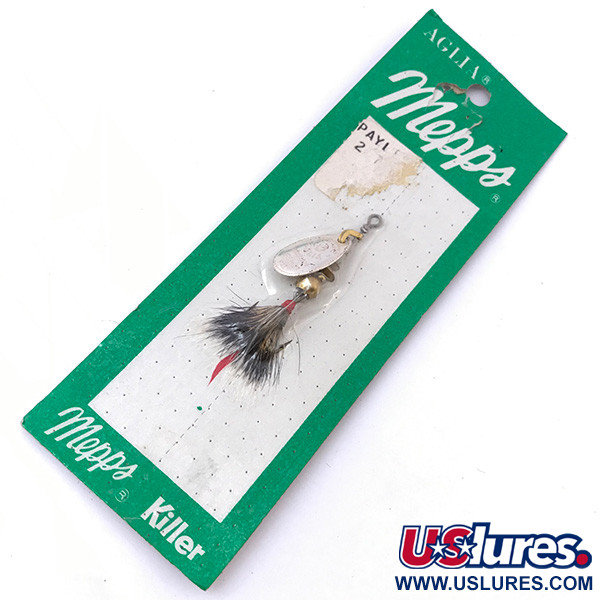   Mepps Aglia 0 dressed (squirrel tail), 3/32oz Silver spinning lure #3926