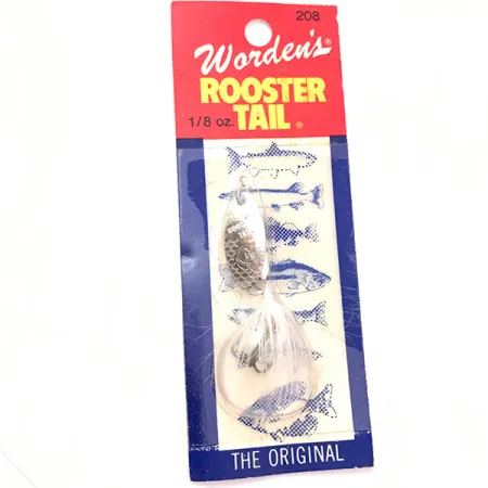 Yakima Bait Worden’s Original Rooster Tail, 1/8oz Silver spinning lure #3929