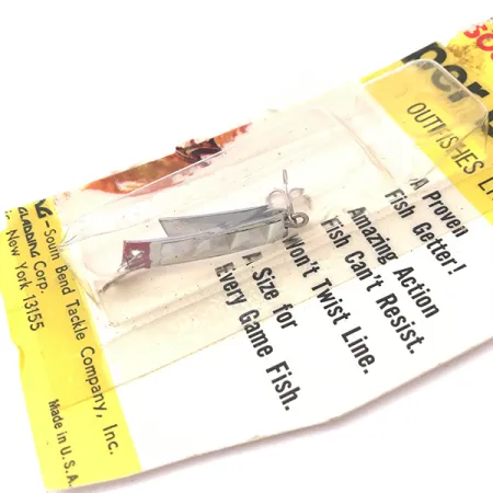 South Bend Super-Duper 500, 3/64oz Nickel / Red fishing spoon #3930