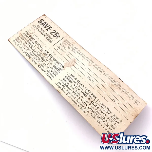 Mepps Kriss 2, 3/16oz Gold / Red spinning lure #3937