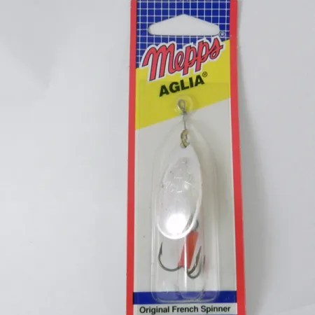 Mepps Aglia 4, 1/3oz Silver spinning lure #3942