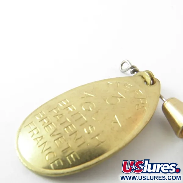 Vintage   Vintage Mepps Aglia 3 (1950s), 1/4oz Gold spinning lure #3943