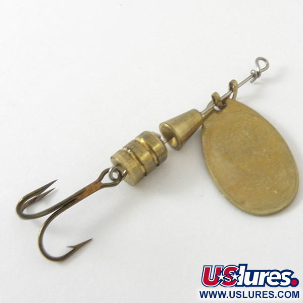 Vintage   Vintage Mepps Aglia 2 (1950s), 3/16oz Gold spinning lure #3945