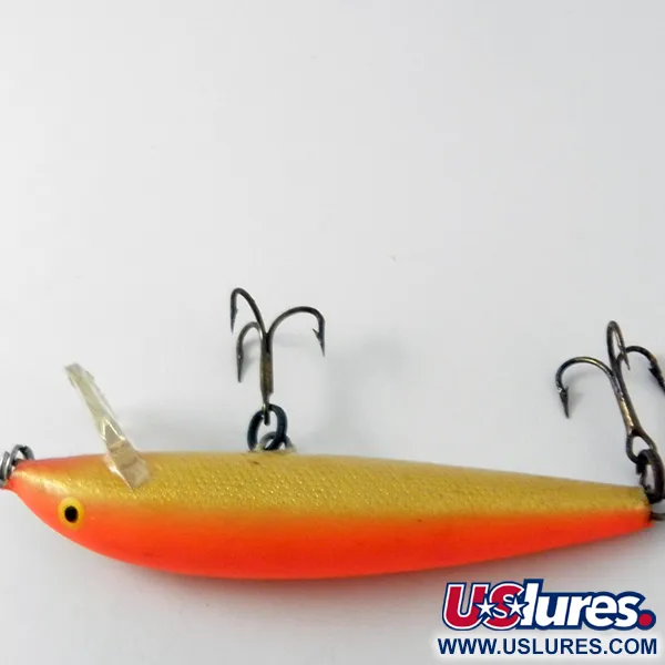 Vintage Rapala Countdown, 2/5oz Orange / Gold fishing lure #3948