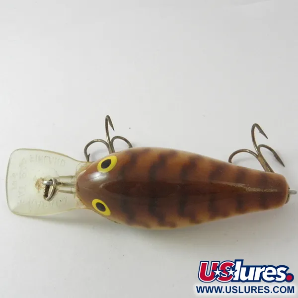 Vintage Rapala Fat Rap, 1/3oz Tiger fishing lure #3949