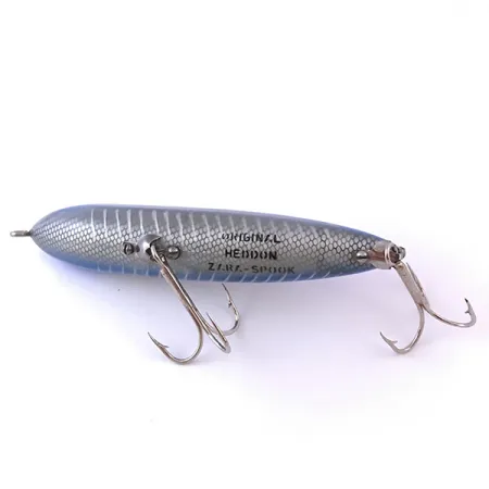 Vintage Heddon Zara Spook, 3/5oz Light Blue fishing lure #3961
