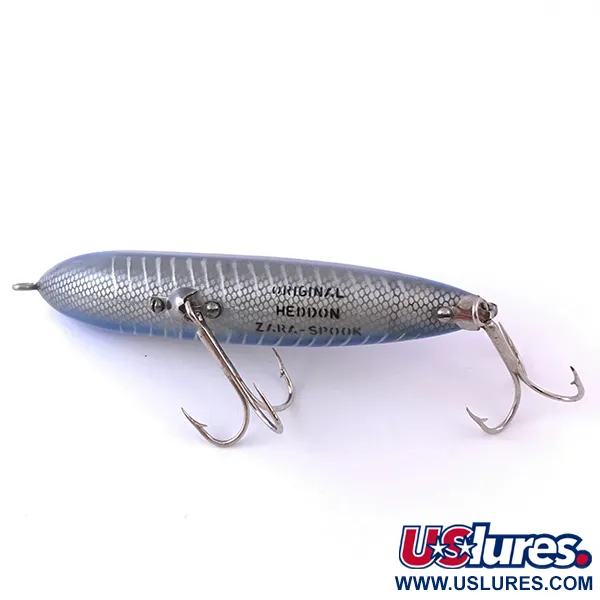 Vintage   Heddon Zara Spook, 3/5oz Light Blue fishing lure #3961