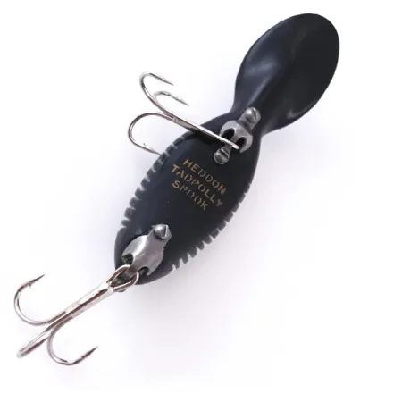 Vintage Heddon Tadpolly, 1/3oz Black fishing lure #3963