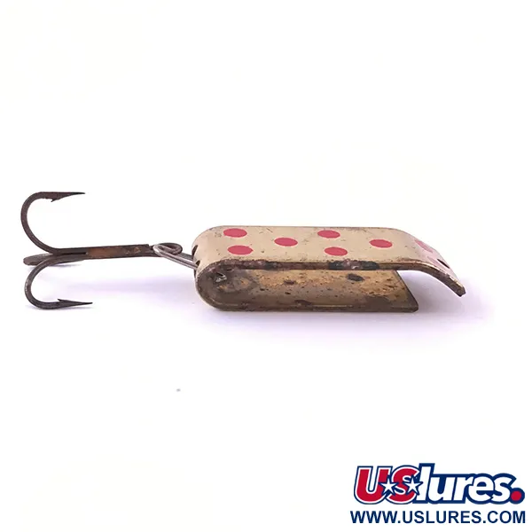 Vintage   Jake's Lures Lil Jake , 1/3oz Gold / Red fishing spoon #3965