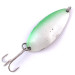 Vintage  Seneca Little Cleo (Hula Girl), 1/2oz White Pearl / Nickel / Green fishing spoon #3975