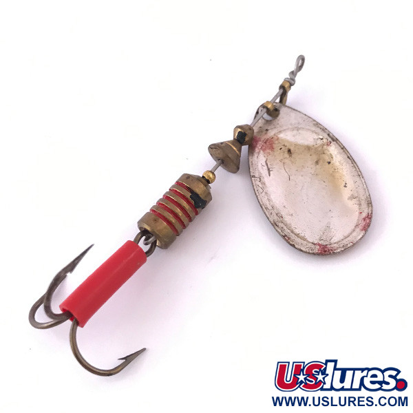 Vintage   Mepps Aglia 3, 1/4oz Red / White / Silver spinning lure #3980