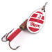 Vintage   Mepps Aglia 3, 1/4oz Red / White / Silver spinning lure #3980