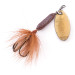 Vintage  Yakima Bait Worden’s Original Rooster Tail 3, 3/16oz Gold / Brown spinning lure #3988