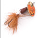 Vintage  Yakima Bait Vibric Rooster Tail, 1/4oz Gold / Brown spinning lure #3990