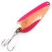Vintage   Nebco FlashBait 266, 1/3oz Hammered Copper / Red UV Glow in UV light, Fluorescent fishing spoon #3998