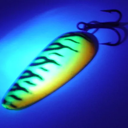 Vintage Boss Lures Boss Spoon, 2/3oz Fire Tiger fishing spoon #4006