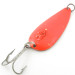 Vintage  Eppinger Dardevle Dardevlet , 3/4oz Orange Red / Nickel / UV Glow in UV light, Fluorescent fishing spoon #4010