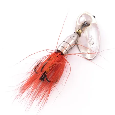 Vintage Panther Martin Zavorra con Mosca 6, 3/16oz Silver spinning lure #4028