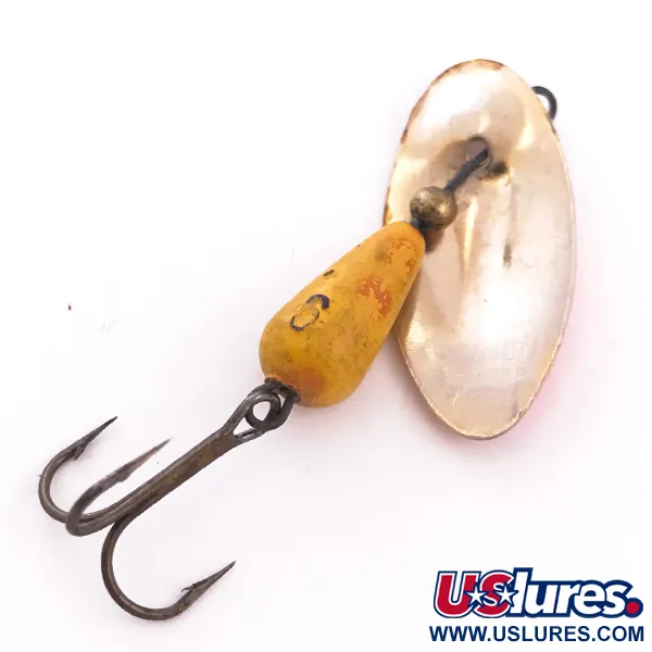 Vintage   Panther Martin Zavorra con Mosca 6, 3/16oz Gold / Orange UV Glow in UV light, Fluorescent spinning lure #4029